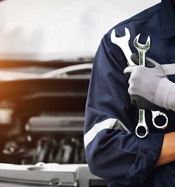 EMT Concept of car inspection service and car repair service