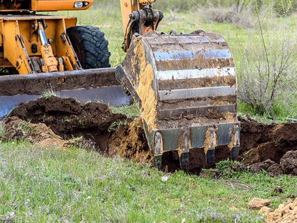 Excavator Dirty Bucket.