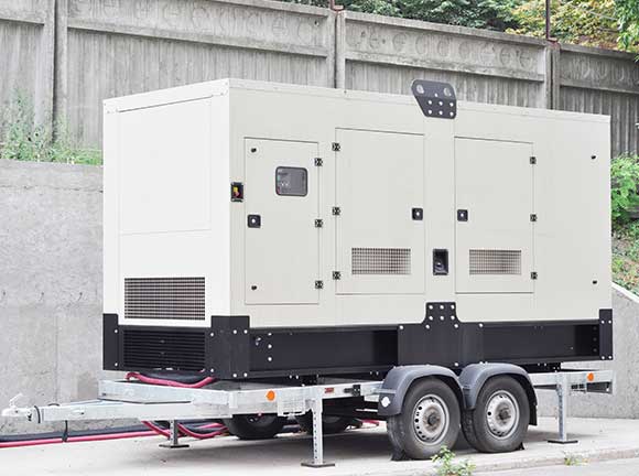 White generator Equipment.