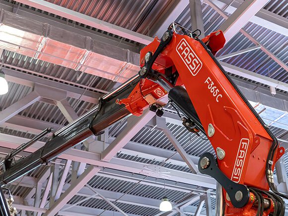 Telescopic Boom Lift on maintenance